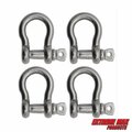 Extreme Max Extreme Max 3006.8312.4 BoatTector Stainless Steel Anchor Shackle - 1/4", 4-Pack 3006.8312.4